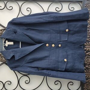 Women's Navy Blazer with Gold Buttons